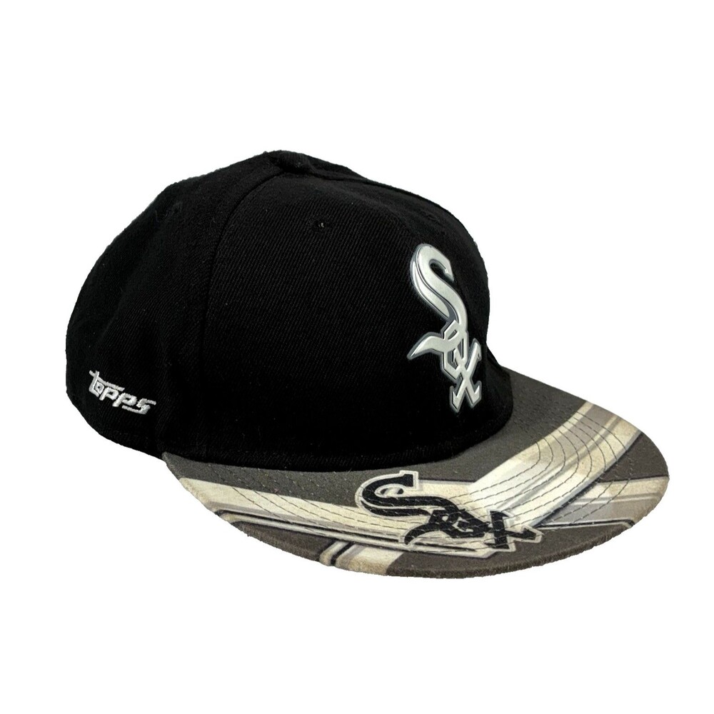 Chicago White Sox New Era Topps MLB Genuine Merchandise Black Snapback Hat